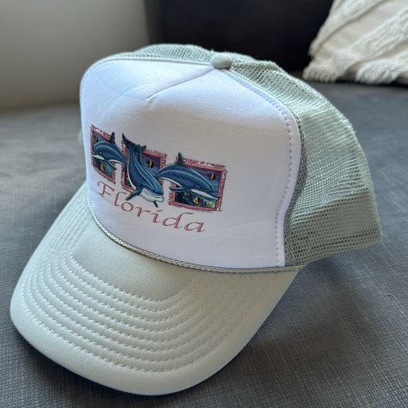 Vintage Florida Sunshine State Snapback / 90s / Trucker Style Mesh / Dolphins - Picture 7 of 7